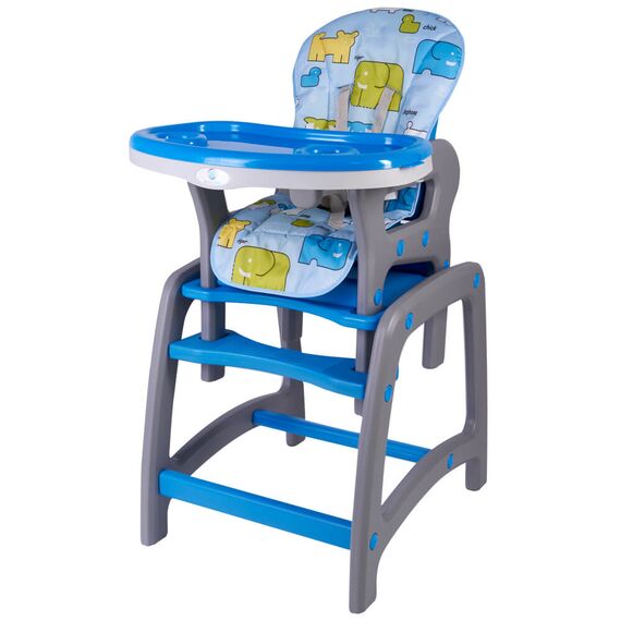 Scaun de masa multifunctional albastru Kidscare, Culoare: Albastru - poza 4 - ExclusivMAG.ro