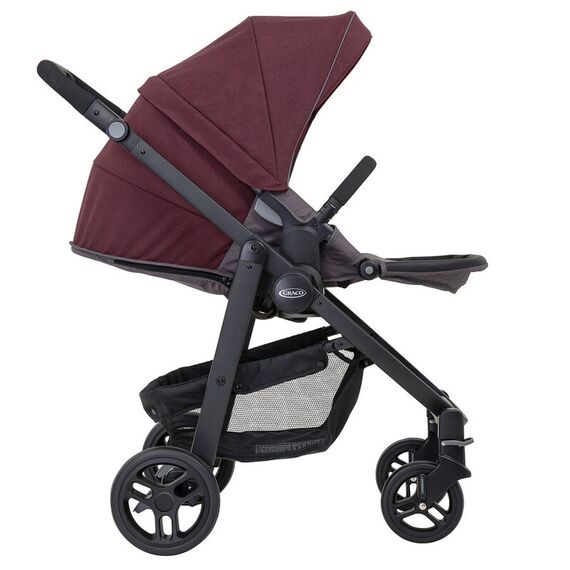 Carucior Graco Evo 2 in 1 TS Crimson, Culoare: Visiniu - poza 5 - ExclusivMAG.ro