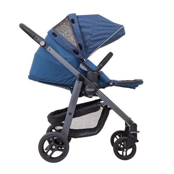 Carucior Graco Evo Avant 3 in 1 Ink i-Size, Culoare: Albastru - poza 6 - ExclusivMAG.ro
