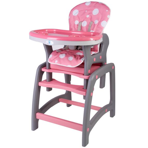 Scaun de masa multifunctional roz Kidscare, Culoare: Roz - poza 4 - ExclusivMAG.ro