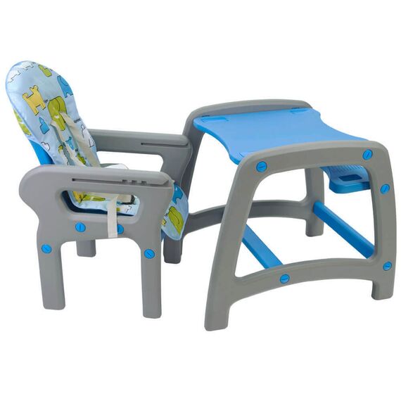 Scaun de masa multifunctional albastru Kidscare, Culoare: Albastru - poza 3 - ExclusivMAG.ro