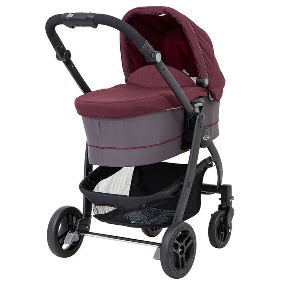 Carucior Graco Evo 3 in 1 Crimson, Culoare: Visiniu - poza 3 - ExclusivMAG.ro