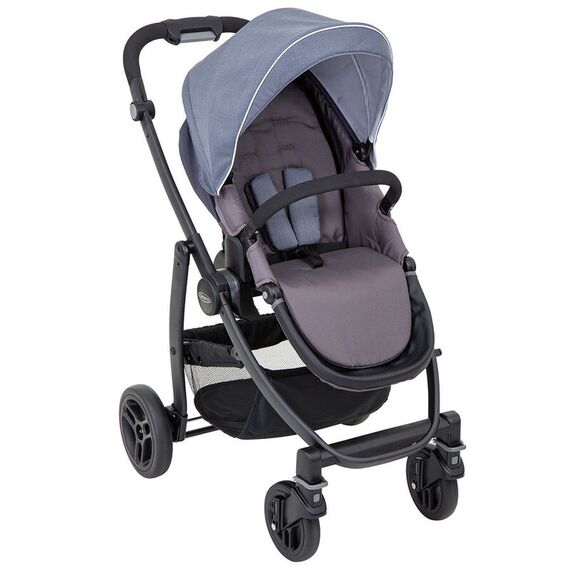 Carucior Evo 3 in 1 Mineral Graco, Culoare: Blue - poza 3 - ExclusivMAG.ro