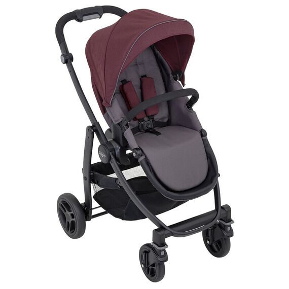 Carucior Graco Evo 2 in 1 TS Crimson, Culoare: Visiniu - poza 4 - ExclusivMAG.ro