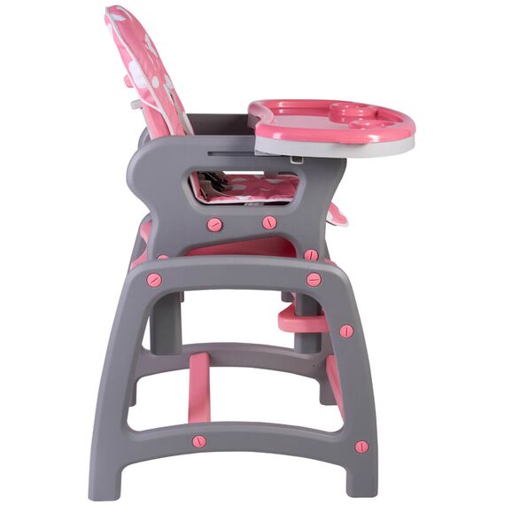Scaun de masa multifunctional roz Kidscare, Culoare: Roz - poza 2 - ExclusivMAG.ro