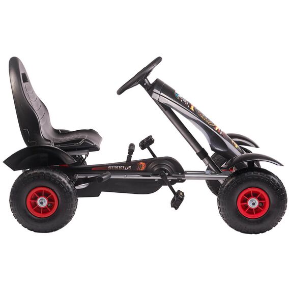 Kart cu pedale Kidscare F618 Air negru - poza 3 - ExclusivMAG.ro