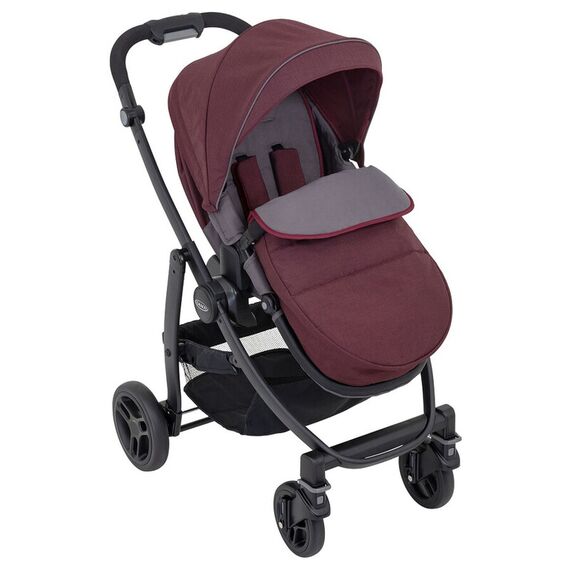 Carucior Graco Evo 2 in 1 TS Crimson, Culoare: Visiniu - poza 2 - ExclusivMAG.ro