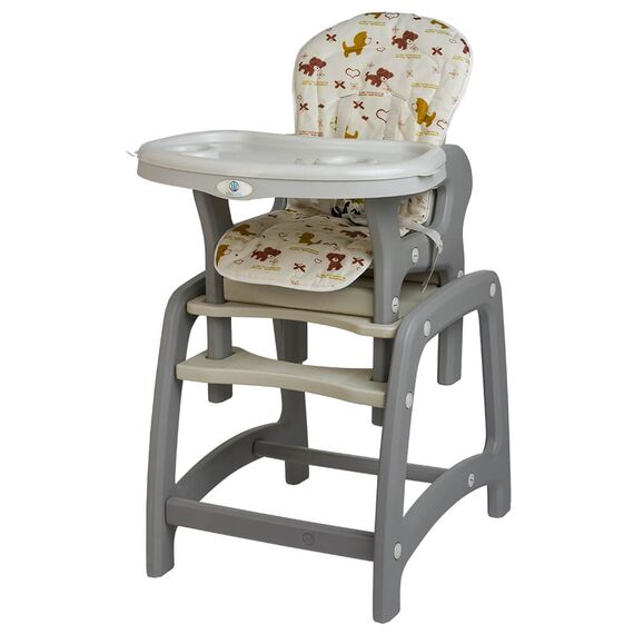 Scaun de masa multifunctional crem Kidscare, Culoare: Crem - poza 2 - ExclusivMAG.ro