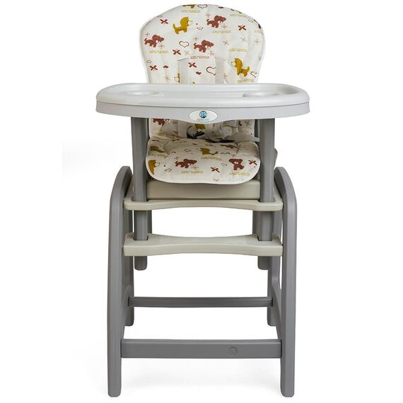 Scaun de masa multifunctional crem Kidscare, Culoare: Crem  - ExclusivMAG.ro