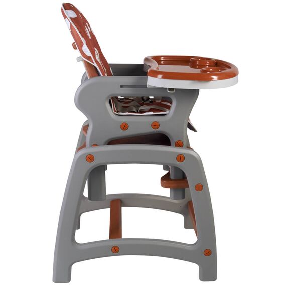 Scaun de masa multifunctional maro Kidscare, Culoare: Maro - poza 2 - ExclusivMAG.ro