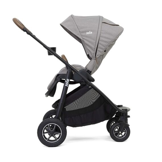 Carucior Joie Versatrax + Scoica auto I-SNUG Gray Flannel, nastere - 75cm - poza 4 - ExclusivMAG.ro