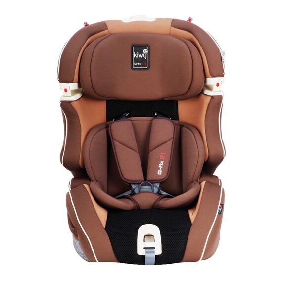Scaun auto cu isofix SLF123 PLUS Q-FIX Moka 9-36 kg Kiwy, Culoare: Maro, Grupa: 9-36kg (9 luni - 12 ani)  - ExclusivMAG.ro