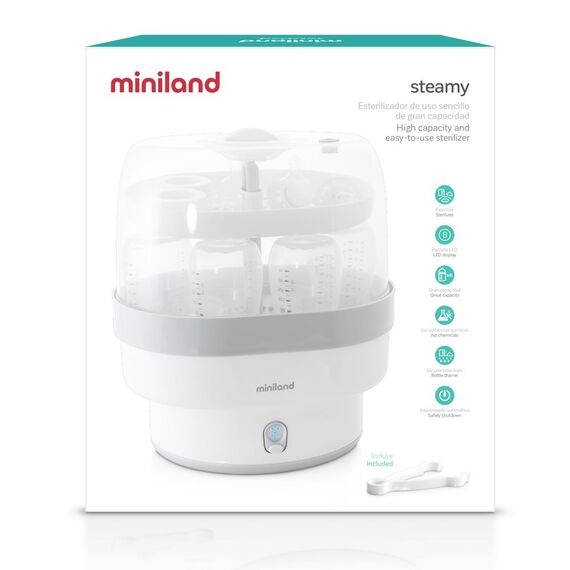 Sterilizator universal pentru 6 biberoane Steamy Miniland Baby - poza 4 - ExclusivMAG.ro