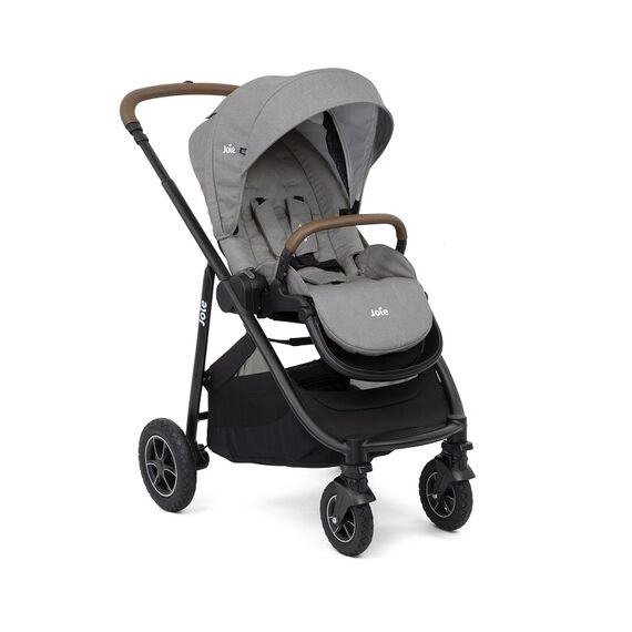 Carucior Joie Versatrax + Scoica auto I-SNUG Gray Flannel, nastere - 75cm - poza 3 - ExclusivMAG.ro