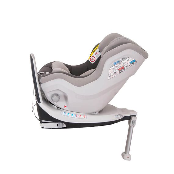 Scaun auto MOKKA rotativ 360 grade cu ISOFIX 0-18 kg Gri Coletto, Culoare: Gri deschis, Grupa: 0-18kg (0 luni - 4 ani) - poza 5 - ExclusivMAG.ro