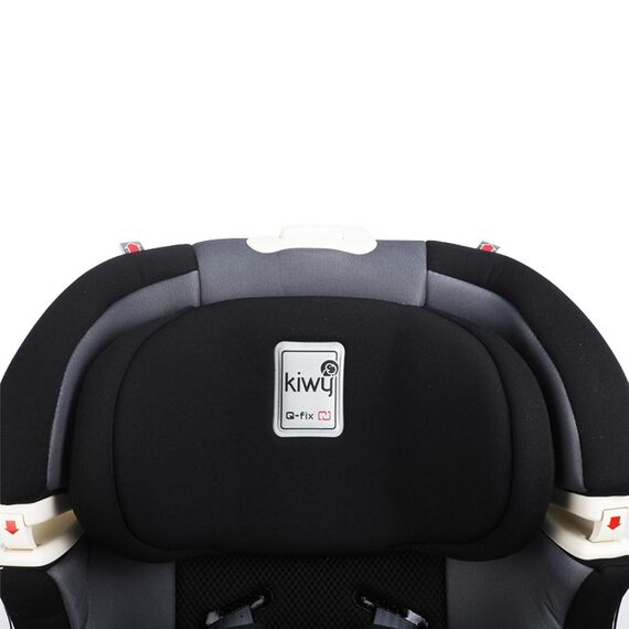 Scaun auto cu isofix SLF123 PLUS Q-FIX Carbon 9-36 kg Kiwy, Culoare: Gri/Negru, Grupa: 9-36kg (9 luni - 12 ani) - poza 3 - ExclusivMAG.ro