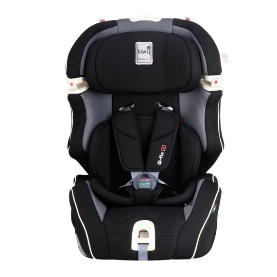 Scaun auto cu isofix SLF123 PLUS Q-FIX Carbon 9-36 kg Kiwy, Culoare: Gri/Negru, Grupa: 9-36kg (9 luni - 12 ani)  - ExclusivMAG.ro