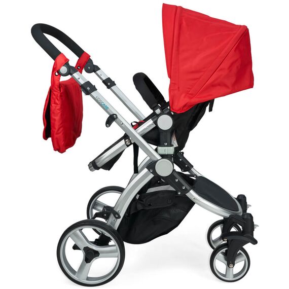 Carucior 3 in 1 Kidscare Veneto rosu, Culoare: Rosu - poza 7 - ExclusivMAG.ro