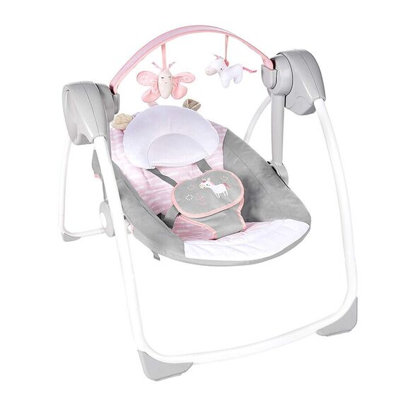 Leagan portabil Ingenuity Comfort 2 Go Flora the Unicorn - poza 4 - ExclusivMAG.ro