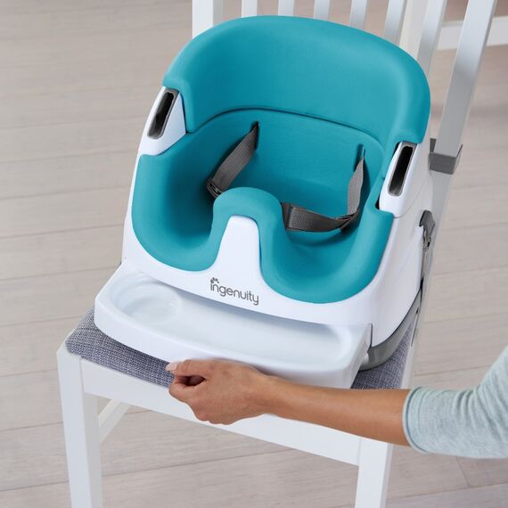 Scaun de masa 2 in 1 Ingenuity Peacock Blue, Culoare: Blue - poza 5 - ExclusivMAG.ro