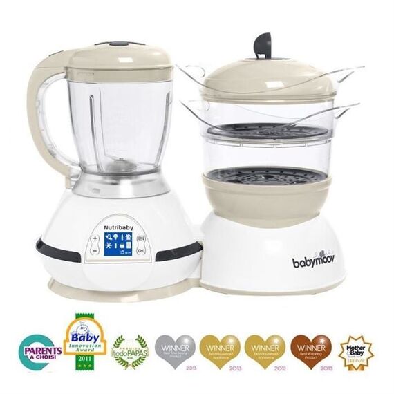 Robot Multifunctional Nutribaby Crem Babymoov, Culoare: Crem  - ExclusivMAG.ro