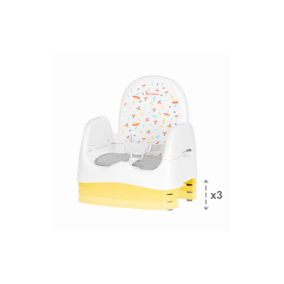 Booster pliabil Badabulle Home & Go, Sun, Culoare: Galben  - ExclusivMAG.ro