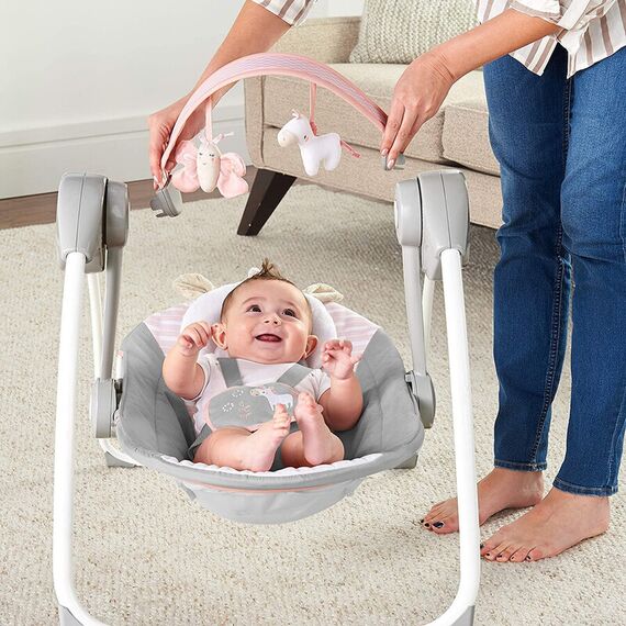 Leagan portabil Ingenuity Comfort 2 Go Flora the Unicorn - poza 8 - ExclusivMAG.ro