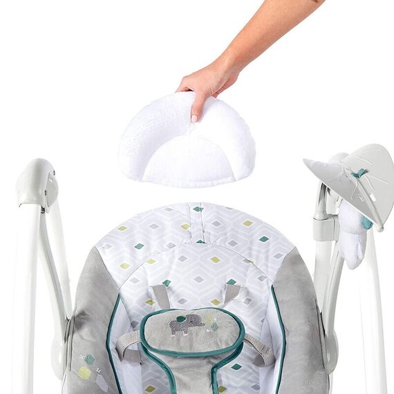 Leagan portabil Ingenuity ConvertMe Swing 2 Seat Battery-Saver, Nash - poza 6 - ExclusivMAG.ro