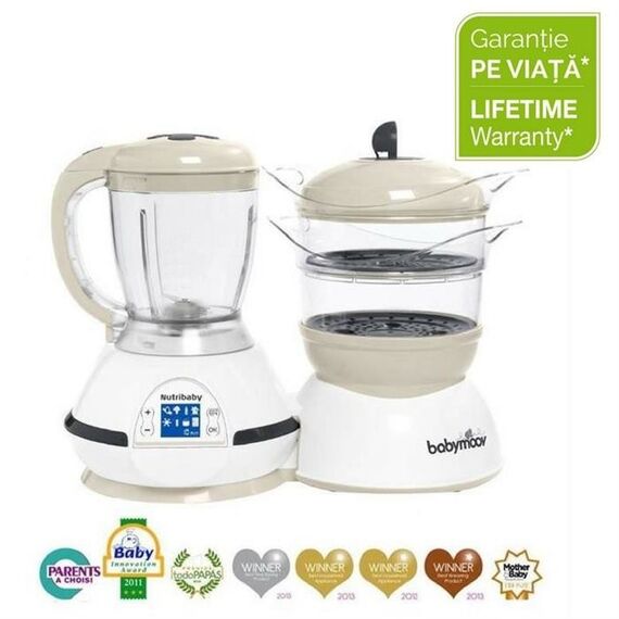 Robot Multifunctional Nutribaby Crem Babymoov, Culoare: Crem - poza 2 - ExclusivMAG.ro