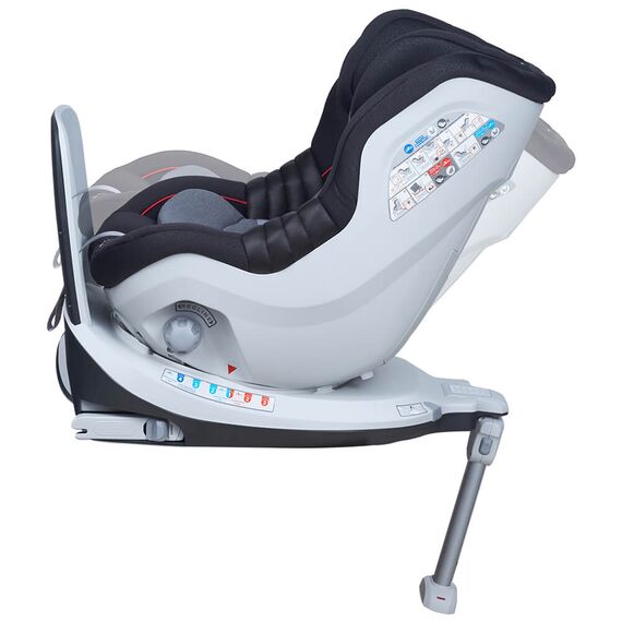 Scaun auto Rear Facing rotativ Tiago 0-18 kg negru Kidscare, Culoare: Negru, Grupa: 0-18kg (0 luni - 4 ani) - poza 7 - ExclusivMAG.ro