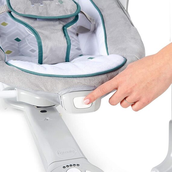 Leagan portabil Ingenuity ConvertMe Swing 2 Seat Battery-Saver, Nash - poza 7 - ExclusivMAG.ro