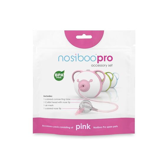 Set accesorii aspirator nazal electric Nosiboo Pro roz, Culoare: Roz - poza 2 - ExclusivMAG.ro