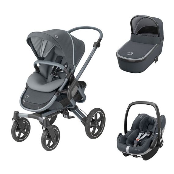 Carucior 3in1 Nova 4 Maxi-Cosi Essential Graphite, Culoare: Gri  - ExclusivMAG.ro