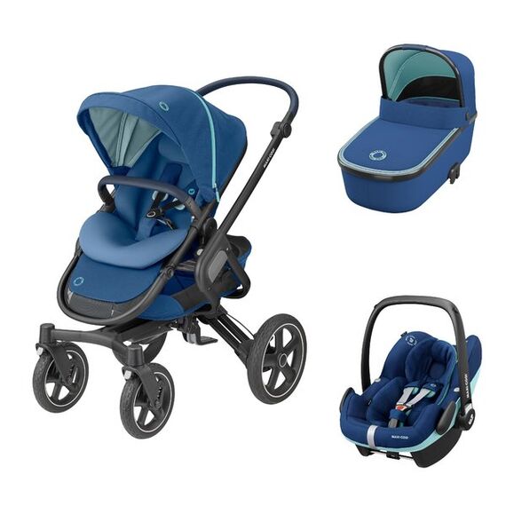 Carucior 3in1 Nova 4 Maxi-Cosi Essential Blue, Culoare: Blue  - ExclusivMAG.ro