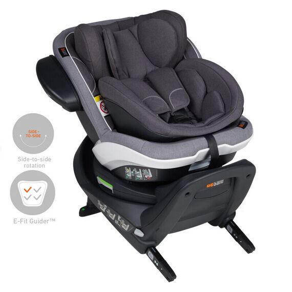 Scaun auto BeSafe iZi Twist B-E i-Size (0-4 ani) Metallic Mélange, Culoare: Gri/Negru, Grupa: 0-18kg (0 luni - 4 ani) - poza 2 - ExclusivMAG.ro
