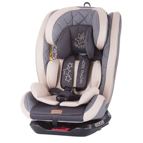 Scaun auto Isofix Chipolino Techno 0-36 kg mocca, Culoare: Crem, Grupa: 0-36kg (0 luni - 12 ani)  - ExclusivMAG.ro