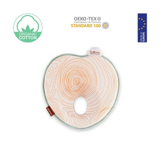 Perna Babymoov Lovenest Original din bumbac organic impotriva plagiocefaliei Natural Care, Culoare: Crem - poza 10 - ExclusivMAG.ro