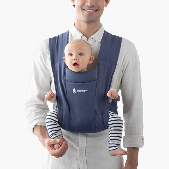 Marsupiu Ergobaby Embrace Soft Navy, Culoare: Albastru - poza 2 - ExclusivMAG.ro