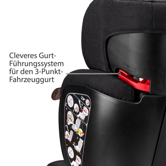 Scaun auto Mallow Black 15-36 kg Abc Design, Culoare: Negru, Grupa: 15-36kg (4 ani - 12 ani) - poza 3 - ExclusivMAG.ro