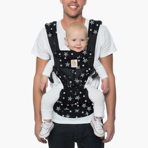 Marsupiu Ergobaby Omni 360 Cool Air Mesh Black Stars - poza 5 - ExclusivMAG.ro