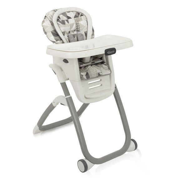Scaun de masa Graco Duodiner DLX 6 in 1 Patchwork Grey  - ExclusivMAG.ro