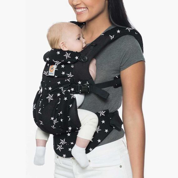 Marsupiu Ergobaby Omni 360 Cool Air Mesh Black Stars - poza 6 - ExclusivMAG.ro