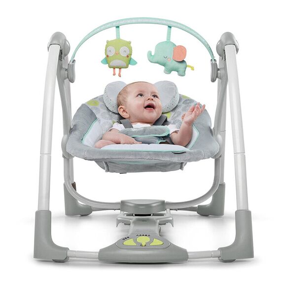 Leagan Ingenuity portabil Swing 'n Go Portable Swing™ - Hugs & Hoots™ - poza 4 - ExclusivMAG.ro