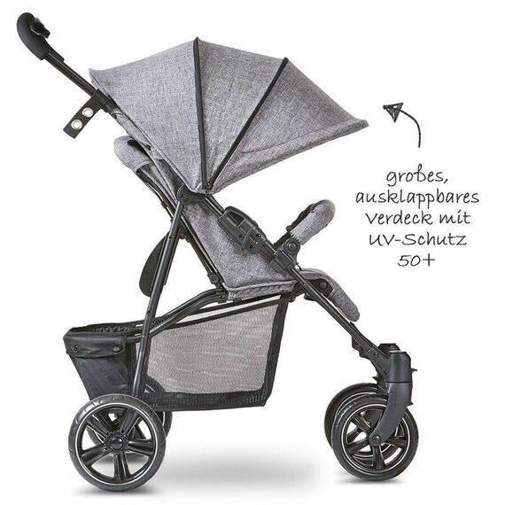 Carucior Treviso 4 Woven-Graphite Circle ABC Design 2020, Culoare: Gri deschis - poza 3 - ExclusivMAG.ro