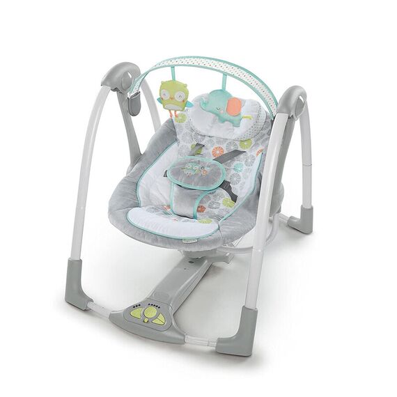 Leagan Ingenuity portabil Swing 'n Go Portable Swing™ - Hugs & Hoots™ - poza 3 - ExclusivMAG.ro