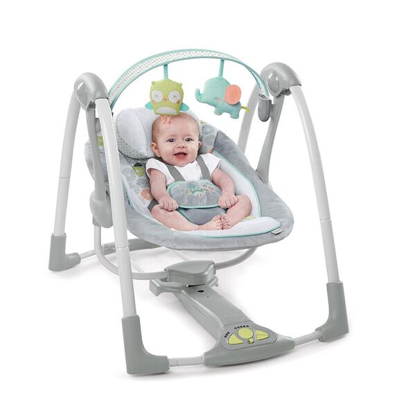 Leagan Ingenuity portabil Swing 'n Go Portable Swing™ - Hugs & Hoots™ - poza 2 - ExclusivMAG.ro