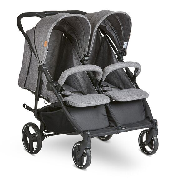 Carucior pentru gemeni Twin Woven-Grey Abc Design 2021 - poza 2 - ExclusivMAG.ro