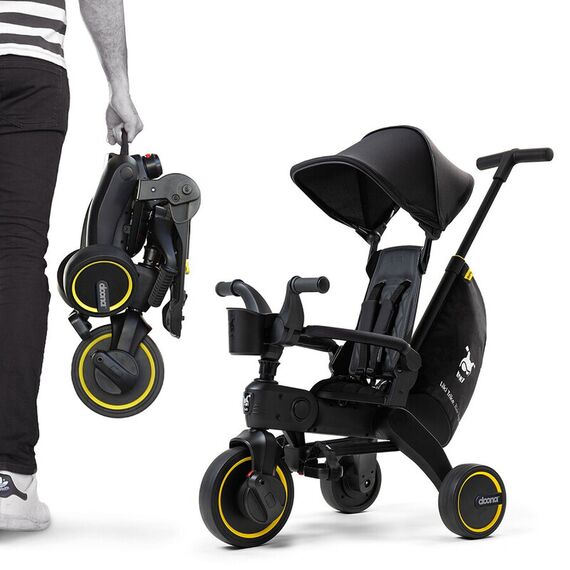 Tricicleta Doona Liki Trike Midnight Editie Limitata, Culoare: Negru - poza 3 - ExclusivMAG.ro