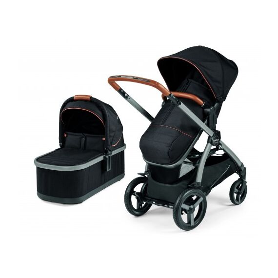 Carucior Ypsi, Peg Perego, Combo, Ebony, Culoare: Negru  - ExclusivMAG.ro