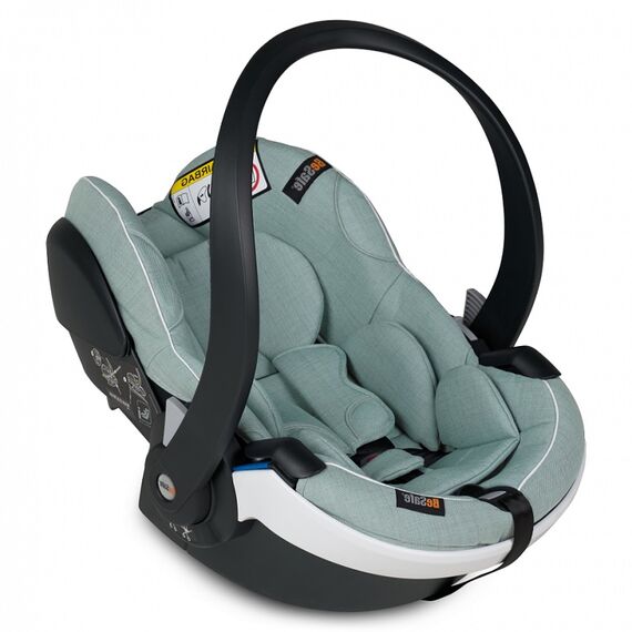 Scaun auto BeSafe iZi Go Modular X1 i-Size - Sea Green Mélange, Culoare: Verde, Grupa: 0-13kg (0 luni - 12 luni)  - ExclusivMAG.ro